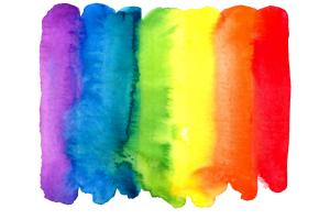 LGBT Rainbow Watercolor